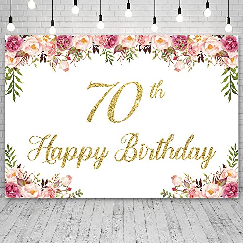 Fondo fotográfico 8x6ft para cumpleaños color rosa miniatura 7