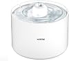 Haustier WF013 Ceramic Automatic Cat Water Dispenser,Cat Water Fountain,Water Spring 2Lt Large Hopper,Ult Quiet,Multilayer Filtration,Ceramic Design [Energy Grade A]