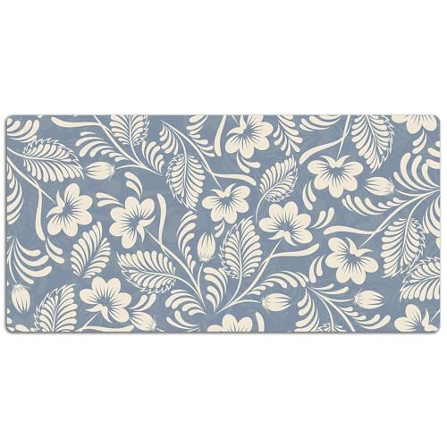 Protection de bureau 120x60 cm en vinyle PVC lavable bords arrondis