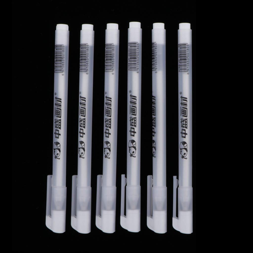 10 Set 6 Stück fluoreszierende Textmarker auf Wasserbasis Farbe Marker Freihand Skizzieren Stift