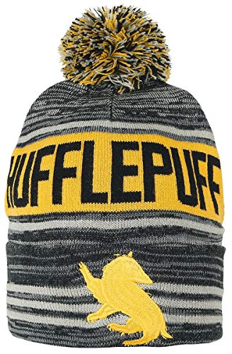 Harry Potter Hufflepuff Pom Beanie Cap Hat