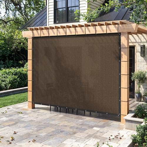 ARKOST 90% Sun Shade Cloth with Grommets, Outdoor Pergola Shade