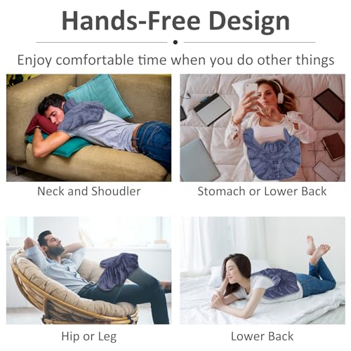 Relief Expert Shoulder Neck Heating Pad Microwavable with Moist Heat, Neck Warmer Microwavable Heating Pad, Microwavable Neck Wrap for Pain Relief, Soothing Muscle Pain, Stress & Tension Relief