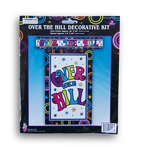 Over the Hill Party Decorating Set - Door Poster and Banner