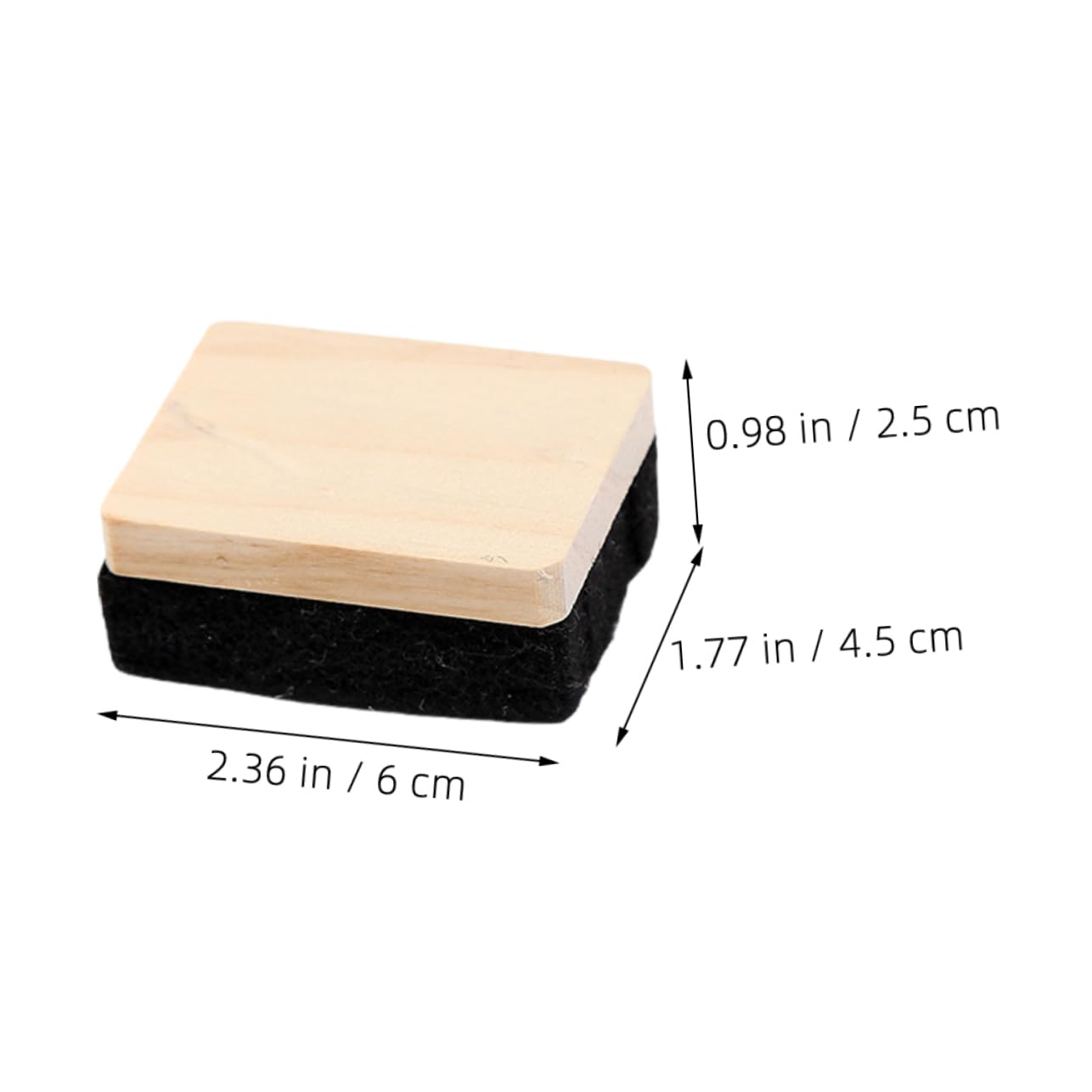DOITOOL 2 Sätze Tafelschwämme Aus Holz Und Filz Staubfreie Kreidewischer Für Schul Büro Und Heimgebrauch Reinigungslösung Für Schwarze Und Weiße 10 Stück * 2