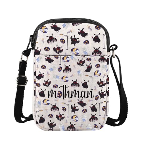 G2TUP Cryptid Creature Crossbody Bag Folklore Monster Themed Gifts Red-eyed Cryptid Lover Gift Creepy cryptid Shoulder Bag