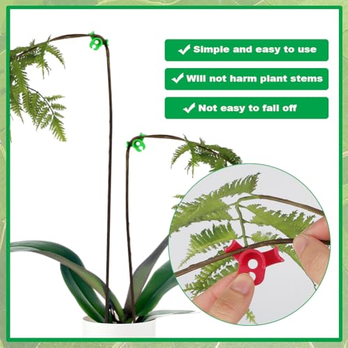 Adiwo 120 Pcs Plant Clamp Bender Plant Clips, 90 Degree Plant Stem Trainer, Plant Clip Bender, Plant Training Bending Clips - Image 3