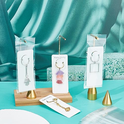 PH PandaHall 100 Sets Long Keychain Display Cards with Self-Sealing Bags - Image 3
