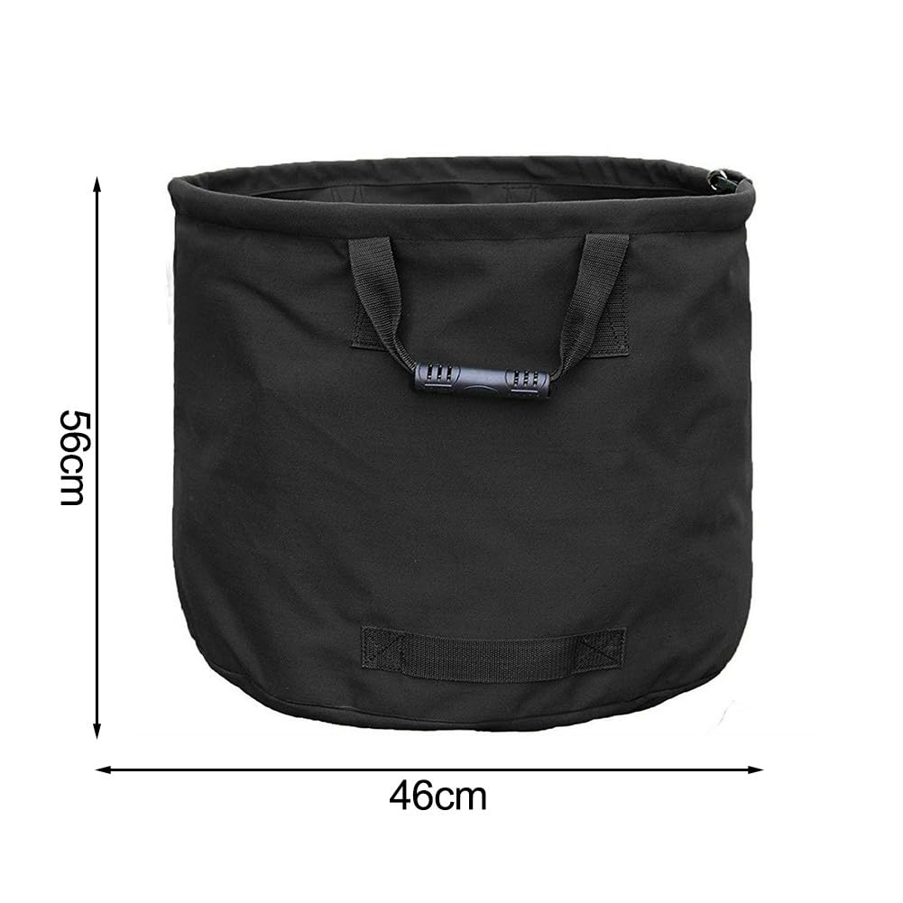 ZYWUOY Grande borsa da giardino per foglie, in tela resistente, con cinghie rinforzate per foglie, frutta e verdura, 56 x 46 cm, raccoglitore di detriti all'aperto