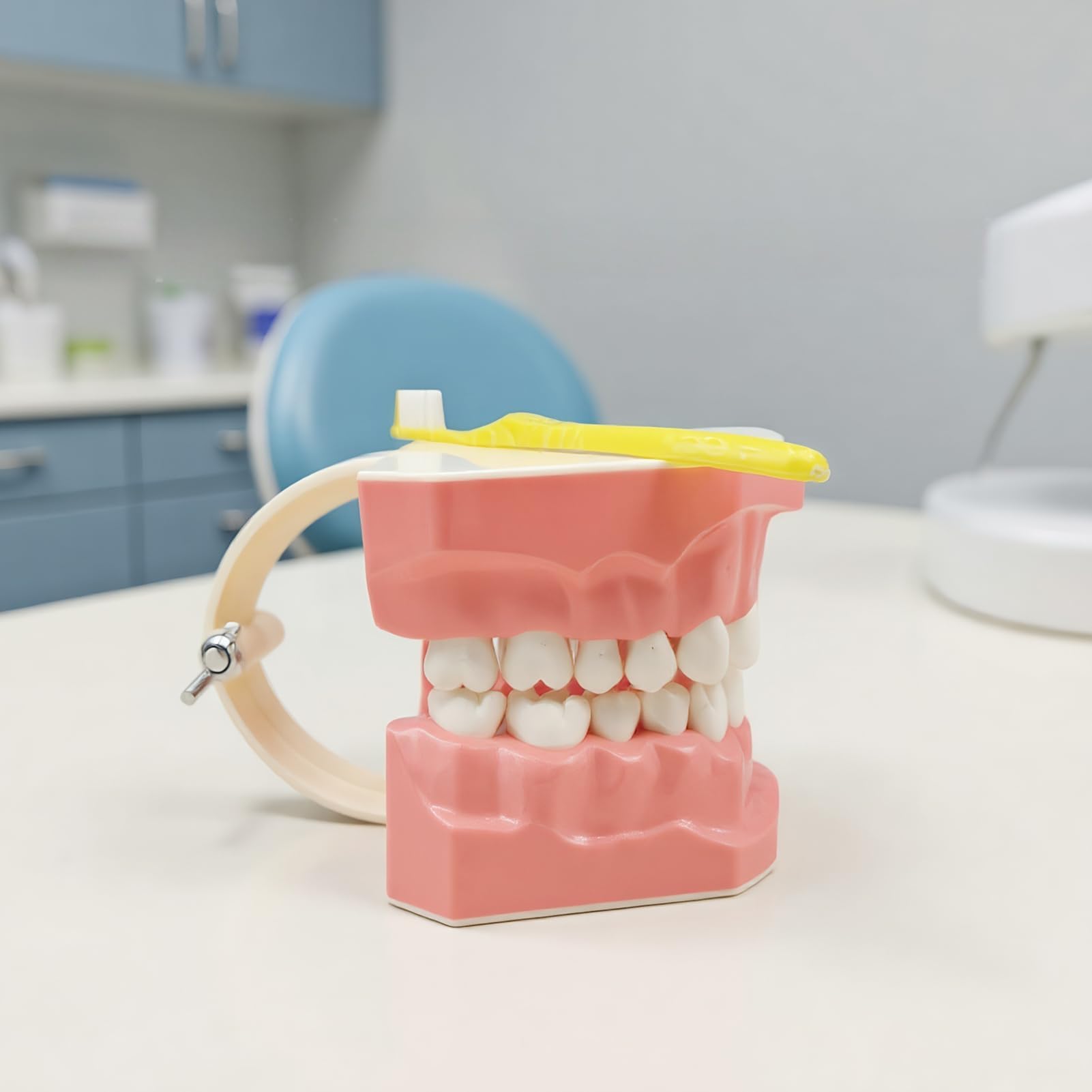 Modello di denti per bambini, modello di dente educativo con spazzolino da denti per lo studio | Materiali educativi, forniture per lo studio della bocca per adolescenti, amici, uomini, figli