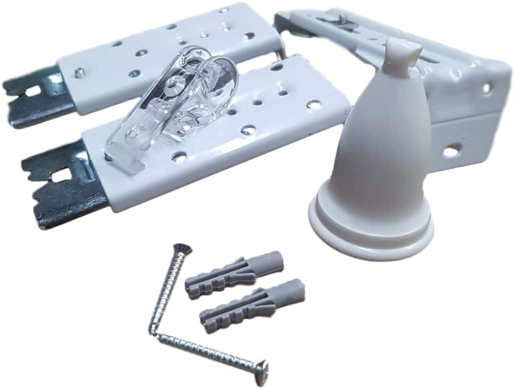 Scorri Tenda a Corda Bastone per Tenda a Parete o Soffitto estensibile Binario Professionale (120 cm x 220 cm)