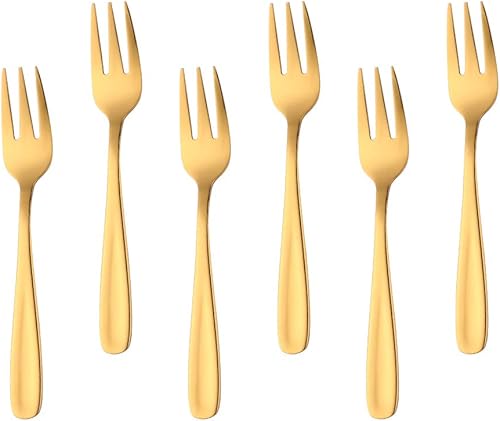 Cucharadita Desert Fork (tenedor dorado)