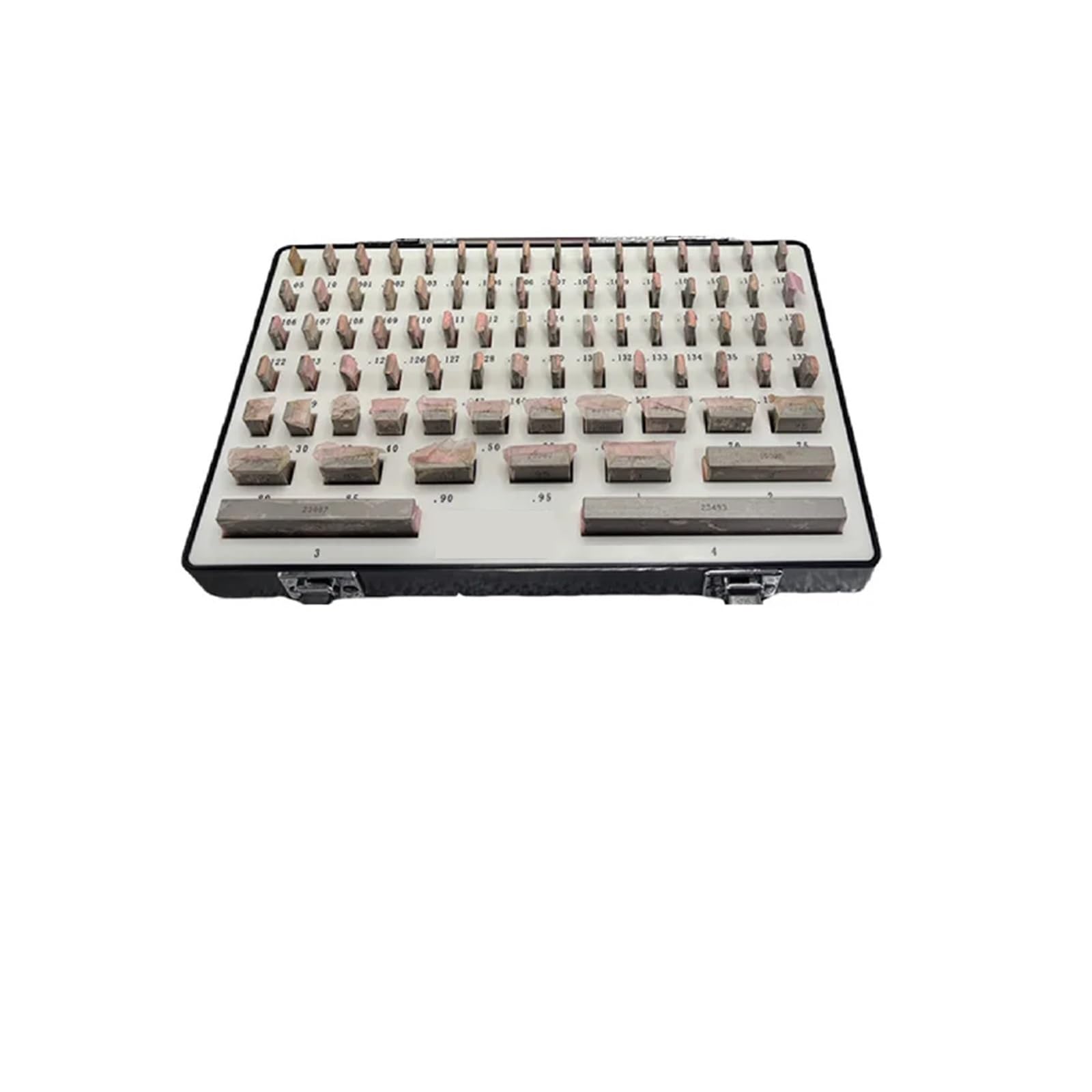 Bloques patrón, Juego de bloques patrón es, juego del inglés, grado, bloque acero alta velocidad