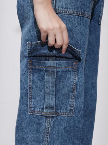 Image of Tokyo Talkies Women Cargo Jeans | Straight fit
