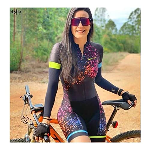 Camisa de ciclismo feminina Conjunto de camisa de ciclismo feminina de triatlo de secagem rápida mac
