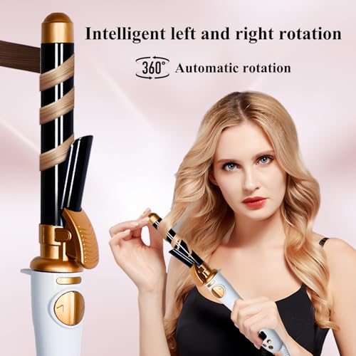 Großcat Rizador de Pelo Automático, rizos y ondas de 25 mm, Plancha Rizadora de Pelo con 14 Ajustes de Temperatura, 1 hora de apagado automático, Rotación de 360 - imagen 2