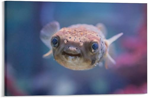 Miniatura 6 de Pósteres de lona de pez globo de mar subacuático para sala de natación, estética, decoración de dormitorio, decoración de oficina, deportes,