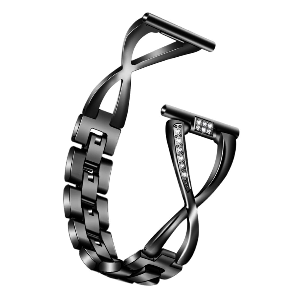 COLLBATH Correa de reloj correas para relojes de hombre banda de brillante pulsera de diamantes de imitación pulseras de diamantes de imitación banda de de reemplazo Golden