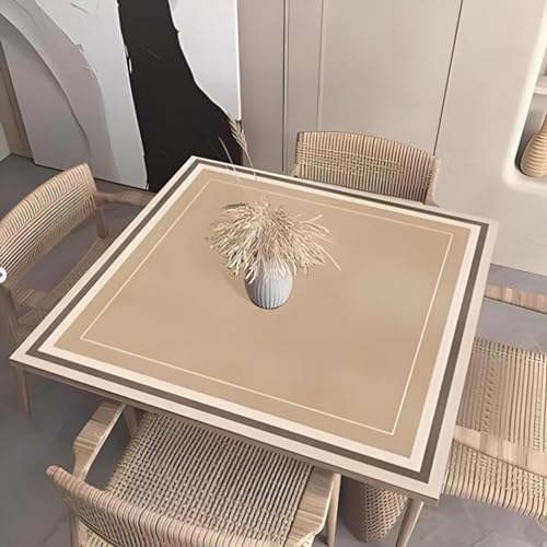 Tapete Beige para Mesa de Mahjong con Bolsa, 60x60 cm miniatura 2