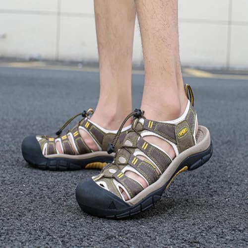 Mesh Baotou Sandals Outdoor Couple Hiking Rubber Mountaineering Shoes Quick drying Anti collision River Tracing Shoes2