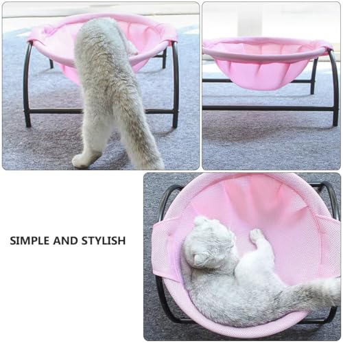 Lit de couchage surélevé pour chat structure autoportante en maille - 3