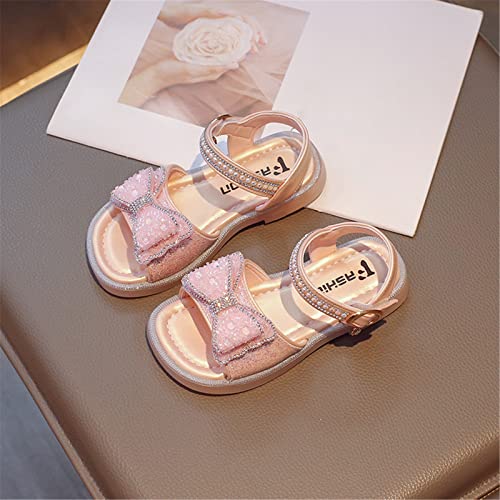 Kids Baby Girls Princess Shoes Summer Soft Bottom Rhinestone Bow Anti Slip Princess ShoesLittle Kids Flip Flops Girls3