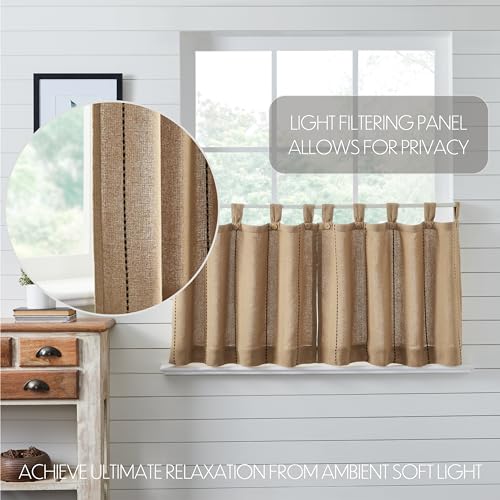 VHC-Brands-Stitched-Burlap-Curtain-Tier-Natural-24×36-Set-of-3 VHC Brands Stitched Burlap Curtain Tier Natural 24×36 Set of 3