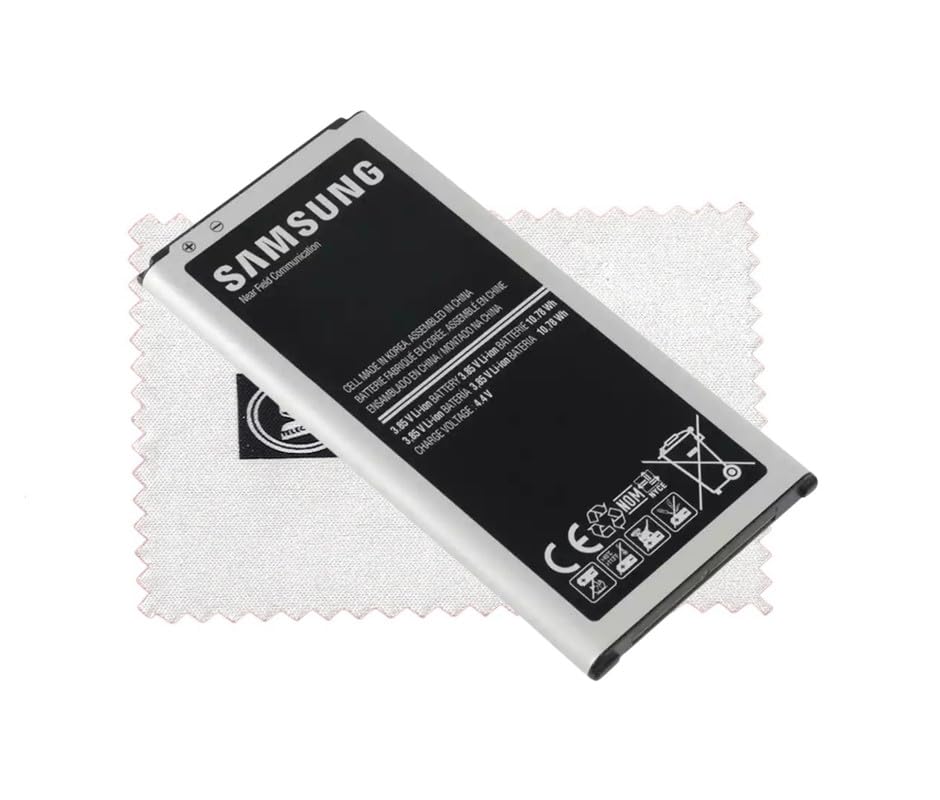 Batteria originale per EB-BG390BBE per Samsung Galaxy S5/S5 Neo (NFC) con panno di pulizia dello schermo Shlok