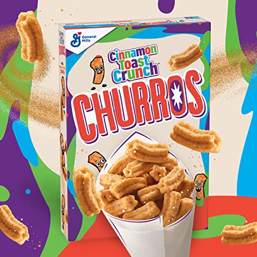 Churros Cinnamon Toast Crunch Breakfast Cereal, 11.9 Oz Cereal Box #TOP2