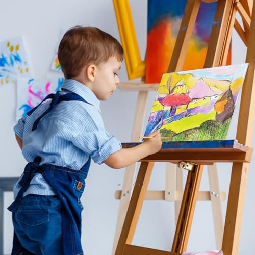 Koncci Canvas for Painting 20x25 cm-12 Packs 3 MM Cotton Blank Art Canvases Panels, Pre-Stretched Canvas Board, for Acrylic, Oil Painting Wet Art Media Projects - Image 5