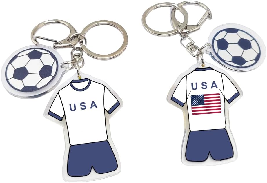 2026 World Cup Soccer Keychain - World Cup Pride Accessory, Football Fan Gift & Souvenir (2PCS)