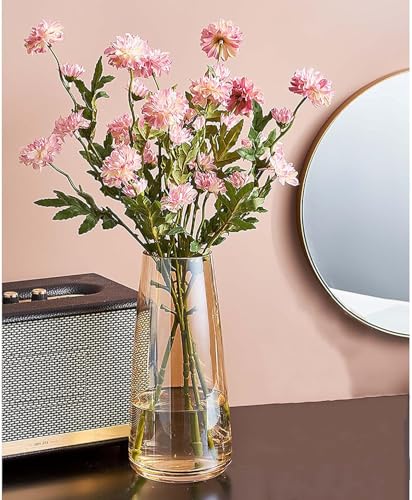 Image of Mahganya Decorative Glass Vase for Flowers Plants Home Decor Office Living Table Decorations, Vases for Home Decor, Luster Glass Vase, Heavy Weight, Sturdy (Luster)