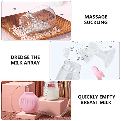 EXCEART 1 Conjunto de Mama Eléctrico Massageador Mulheres Mamilo Ventosas de Silicone da Bomba de Pe