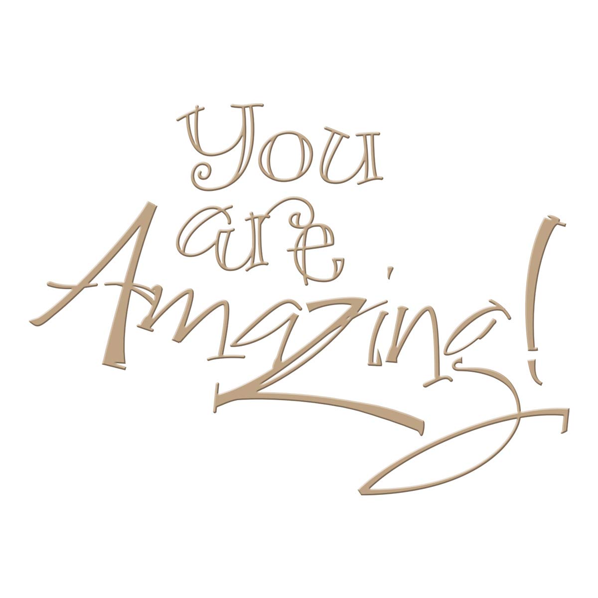 Spellbinders Multi Glimmer Hot Foil Plate - You Are Amazing