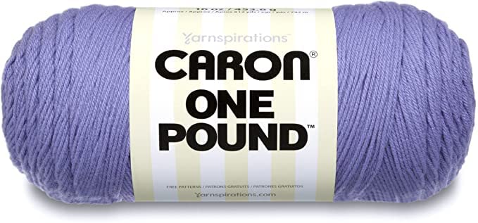 Image of Caron One Pound Lavender Blue Yarn - 2 Pack of 454g /16oz - Acrylic - 4 Medium (Worsted) - 812 Yards - Knitting /Crochet
