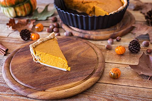 Kazozobi 2 Pack Nonstick Tart Pan, Quiche Pan, Carbon Steel Deep-Dish Pie Pan With Removable Loose Bottom (9.4 In) #TOP3