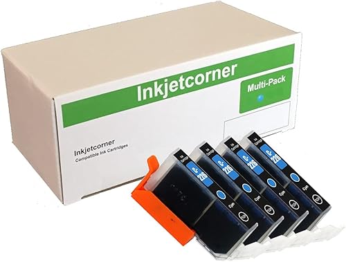 Inkjetcorner Cartuchos de tinta compatibles de repuesto para CLI-226 para uso con iX6520 MG5120 MG5220 MG5320 MX882 MX892 (cian, paquete de 4)