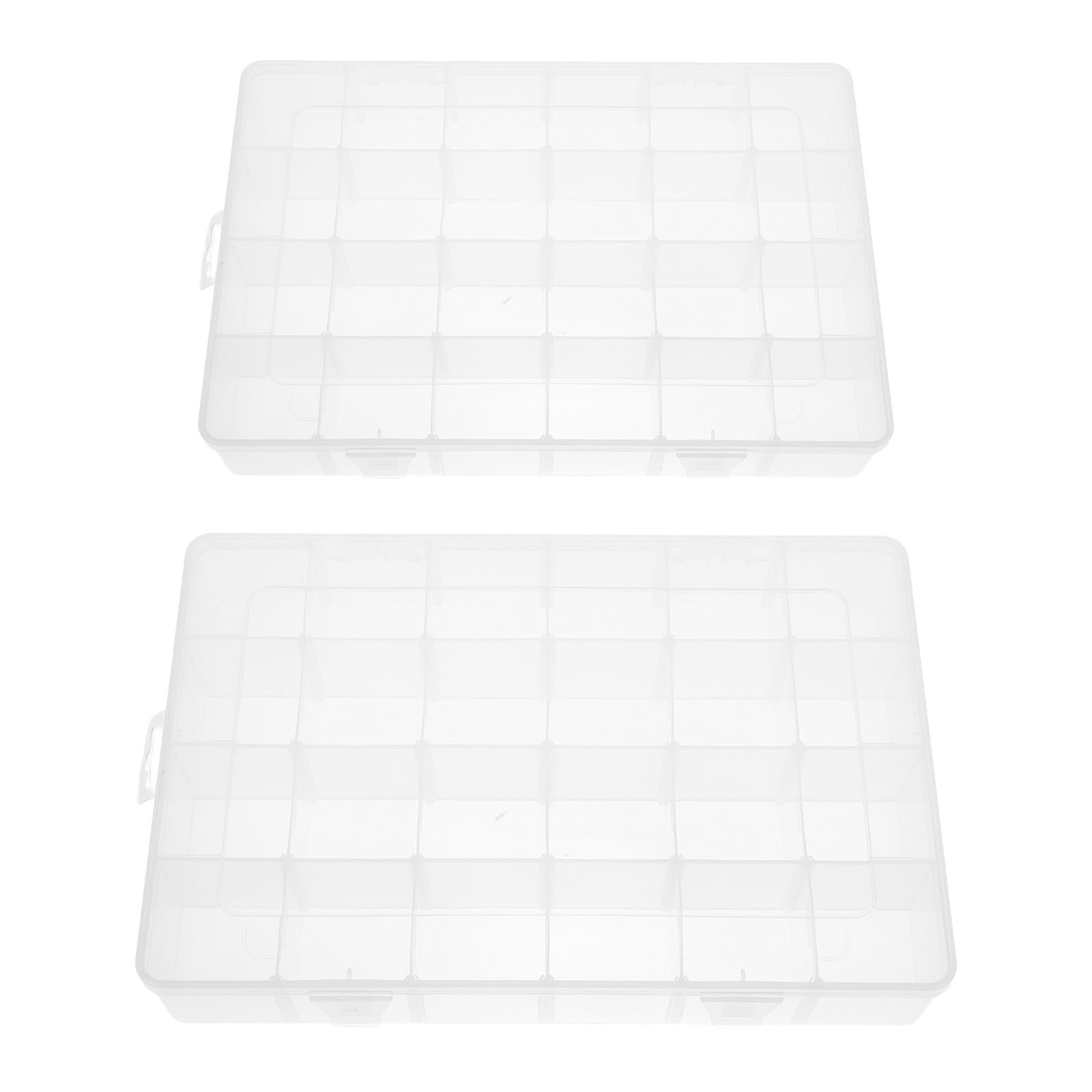 EXCEART 2 Piezas Caja Organizadora Transparente Rectangular de Plástico