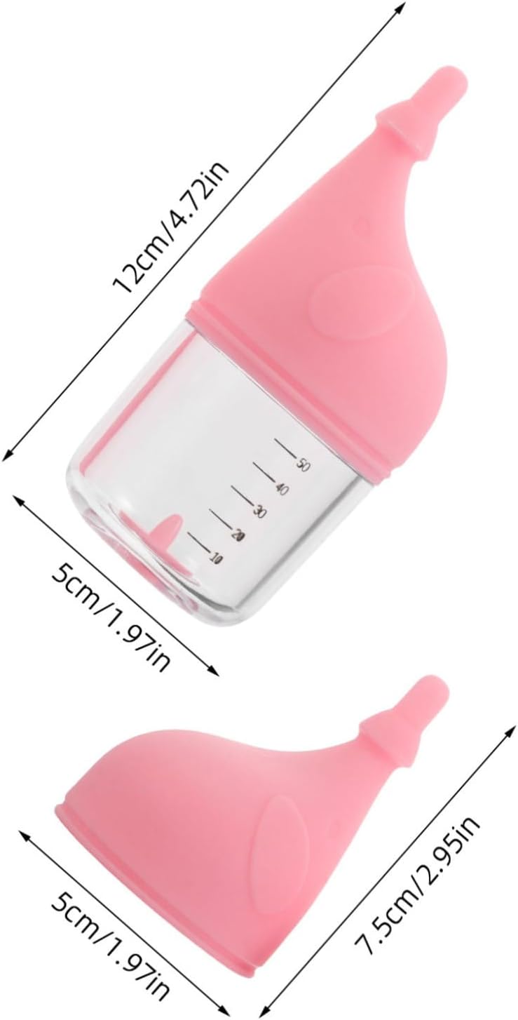 VICASKY Pet Feeder Bottle Kitten Nursing Bottle for Newborn Puppies and Cats Puppy Milk Feeder Natural Silicone Nipple for Safe Feeding