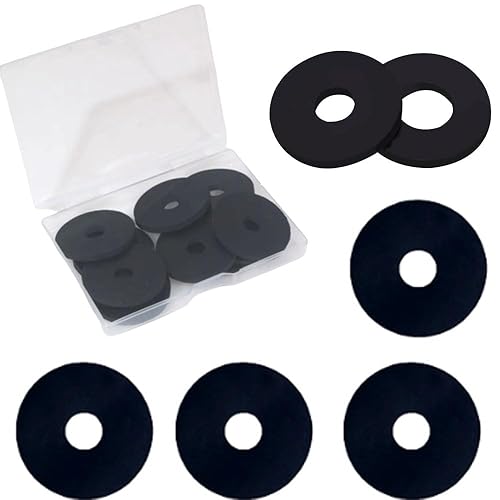 Arandela de goma, 100 piezas de 1116 de diámetro exterior x 5164 ID x 332 de grosor, arandelas de goma espaciadoras de goma, ojales de goma planos