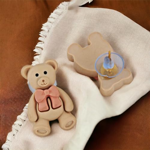 Image of Lucky Jewellery Designer Trendy Teddy And Rabbit Design Earring Stylish Teddy Bear Stud Earing | Cute Cartoon Earrings For Girls & Women (CHEP-TEDDY-PARENT)