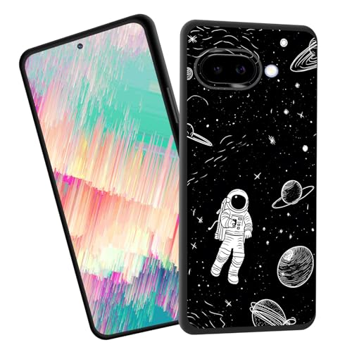 EFGWSDER for Pixel 10A Case,Slim Shockproof TPU Soft Rubber Silicone Cover Phone Case for Google Pixel 10A 6.3 inch 2026,Astronaut Planet