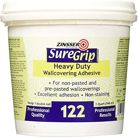 Zinsser 69384 SureGrip 122 Heavy Duty Wallcovering Adhesive Cover