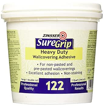 Zinsser 122 SureGrip Heavy Duty Wallpaper Adhesive Quart