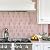 DULEIXUFHEE 3D Peel and Stick Backsplash for Kitchen, Pink, 10-Sheet