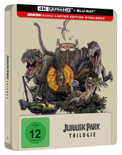Jurassic Park - Limited Ultimate Steelbook Trilogy [4K Ultra HD] + [Blu-ray]