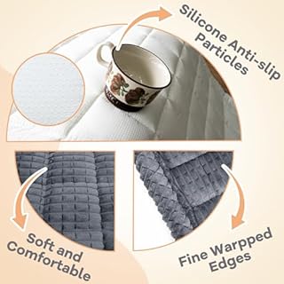 Flying Paws Washable Dog Couch Cover Protector, Non Slip Dog Bed Mat Machine Washable Large Blanket for Dogs, Pet Couches Covers for Sofa (Grey, 27.6 * 70.9 '')