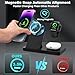 Magnetic 3 in 1 Wireless Charging Station for Magsafe iPhone 12-17 Series, Charging Station for Multiple Devices, Mag-Safe Wireless Charger Stand for Apple Watch Series/Ultra/SE & AirPods 4/3/2/Pro