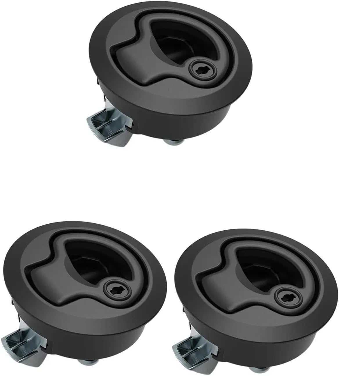 Flush Mount Slam Latch for Boat Deck Hatch, Caravan and Motorhome Cabin Door(2Pcs)