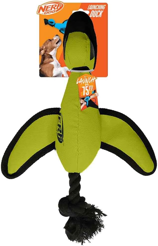 Large Nylon Launching Duck with Interactive Design, Green